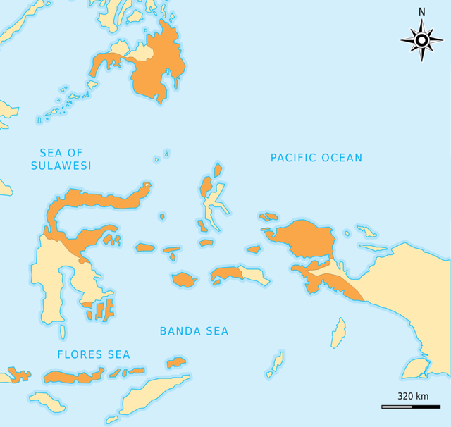 Kondisi Geografi Pulau Papua dan Maluku Berdasarkan Peta (1)