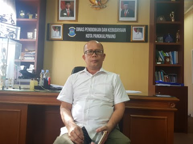 Kepala Dinas Pendidikan dan Kebudayaan Kota Pangkal Pinang, Eddy Supriadi.