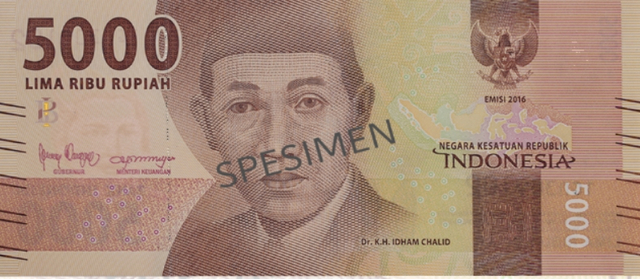 Uang lima ribu Rupiah. Foto: Bank Indonesia