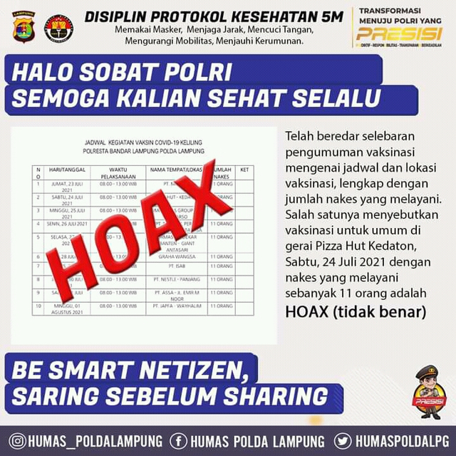 Ungkapan Kekesalan Warga Bandar Lampung Soal Informasi Vaksin Keliling (1)
