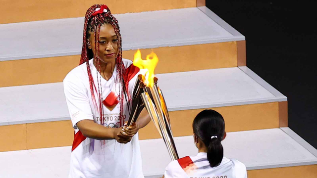 Naomi Osaka, pembawa obor Olimpiade Tokyo 2020. Foto: Mike Blake/Reuters