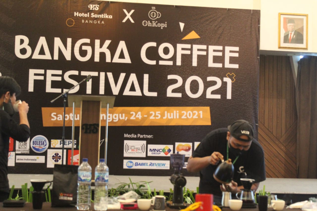 Event festival Bangka Coffee 2021.