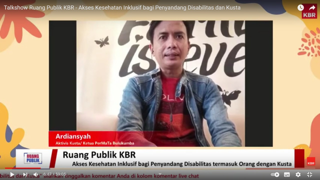 Memberikan Akses Kesehatan Inklusif Bagi OYPMK dan Penyandang Disabilitas (54121)