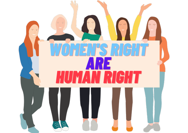 Hak perempuan dalam menentukan pilihan hidupnya merupakan bagian dari hak asasi manusia. Sumber: canva.com