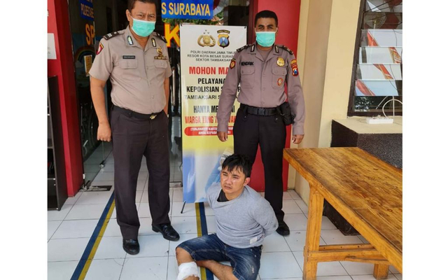 Bandit Spesialis Perampas Kalung Emak-emak di Surabaya Ditembak