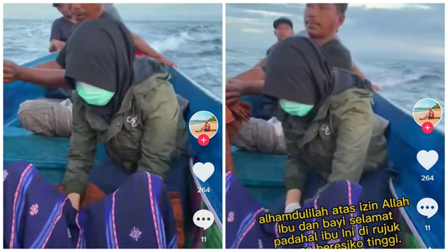 Viral Perjuangan Bidan Bantu Ibu Melahirkan di Atas Perahu (146539)