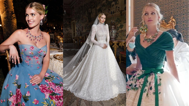 Deretan 5 Gaun Pengantin Mewah Dolce & Gabbana yang Dipakai Lady Kitty Spencer. Foto: dok. Instagram Dolce & Gabbana