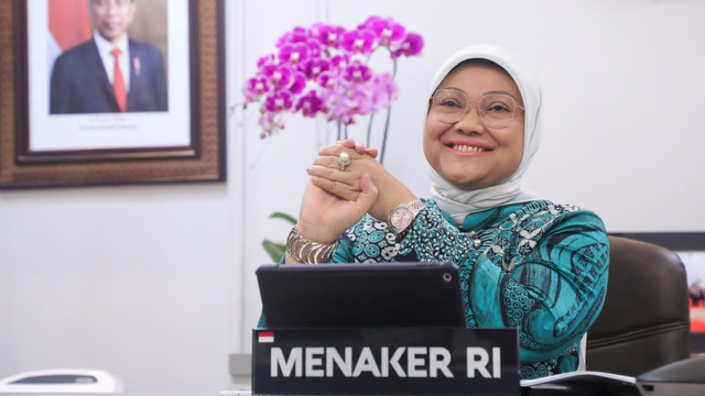 Menteri Ketenagakerjaan Ida Fauziyah.  Foto: Kemnaker RI