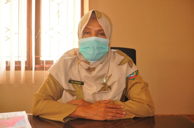 Kepala Dinas Sosial Pemberdayaan Masyarakat dan Desa Kabupaten Belitung Timur, Ida Lismawati.