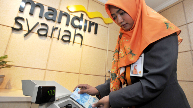 Ilustrasi Bank Mandiri Syariah. Foto: ANTARA FOTO/Audy Alwi