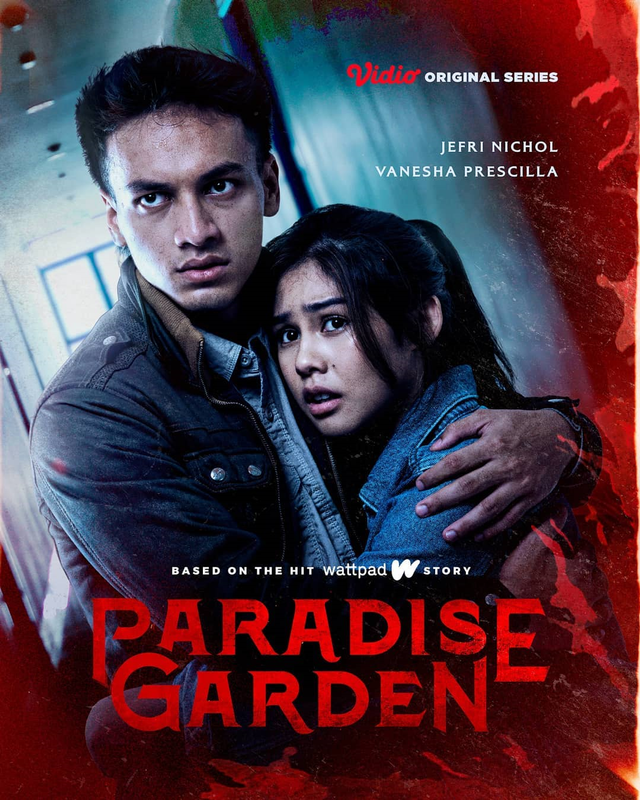 Poster serial Paradise Garden yang dibintangi oleh Vanesha Prescilla dan Jefri Nichol. Foto: Instagram/screenplayfilms_id