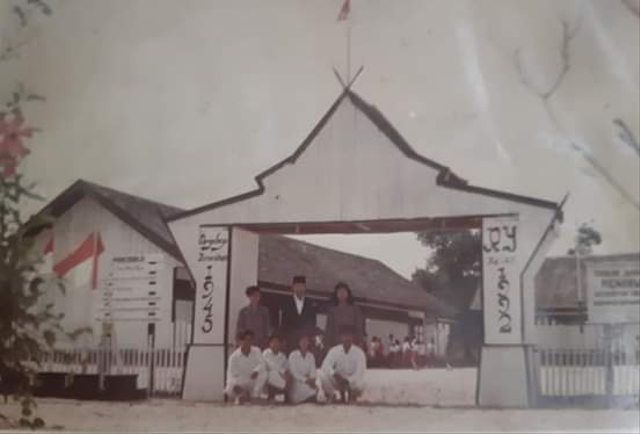 Suasana dusun Karang Anyar, Kotawaringin Barat. Foto diambil sekitar tahun 1992/InfoPBUN/foto : IST