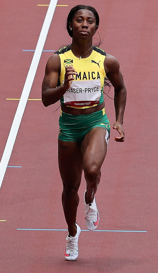 Shelly-Ann Fraser-Pryce, sprinter asal Jamaika. Foto: Giuseppe Cacace/AFP