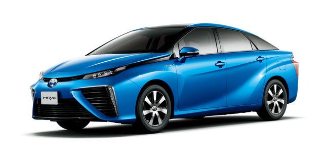 Toyota Mirai mobil hidrogen listrik untuk transportasi Olimpiade Tokyo 2020. Foto: Toyota