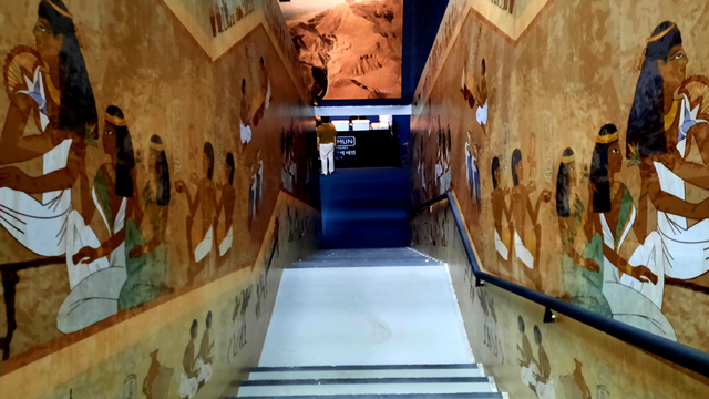 Ruang pameran Firauan Tutankhamun di Seoul. Foto: Khiththati/acehkini