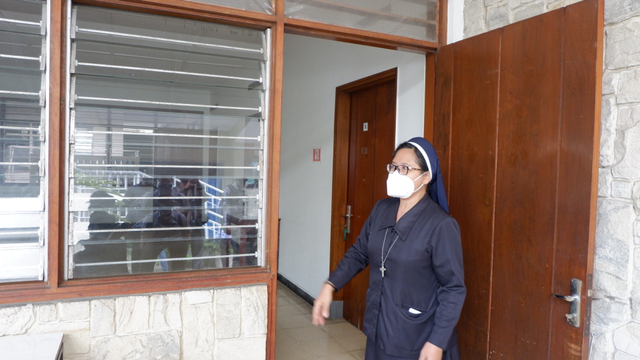 Sejumlah kamar di Rumah Pembinaan Carolus Borromeus (RPCB) Syantikara Yogyakarta kini diperuntukkan untuk isolasi pasien corona. Foto: Arfiansyah Panji Purnandaru/kumparan