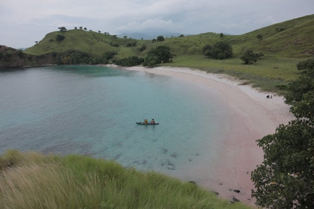 Pantai pink di Pulau Komodo, Manggarai Barat