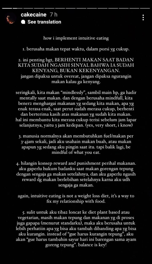 Nadin Amizah Jalani Pola Makan Intuitive Eating, Ini 3 Manfaatnya bagi Kesehatan (899084)