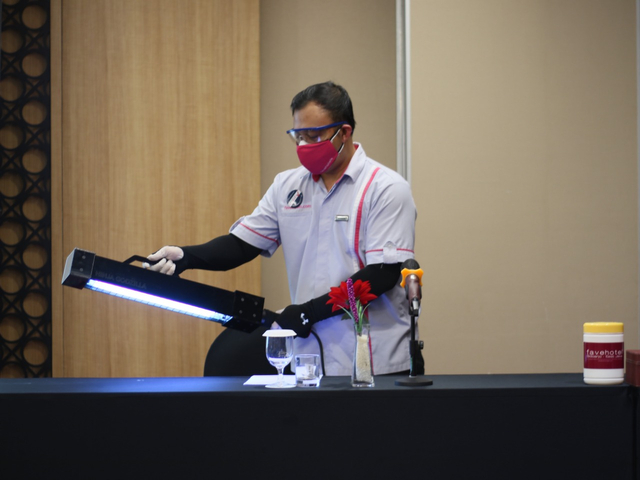 Demi Keamanan Tamu, favehotel Sidoarjo Disinfektan Seluruh Ruang Pertemuan (340933)