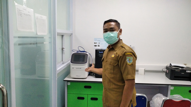 Alat tes PCR yang ada di Labkesda Kota Jambi. (Foto: M Sobar Alfahri/Jambikita.id)