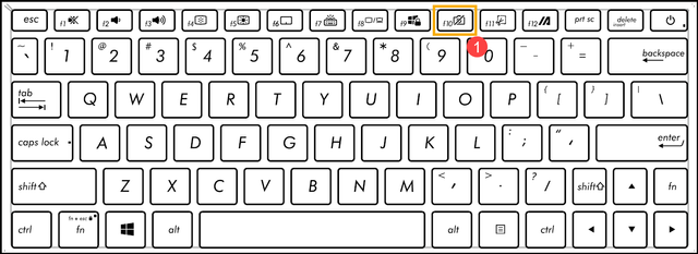Ilustrasi cara mengaktifkan kamera laptop melalui tombol keyboard. Foto: dok ASUS.