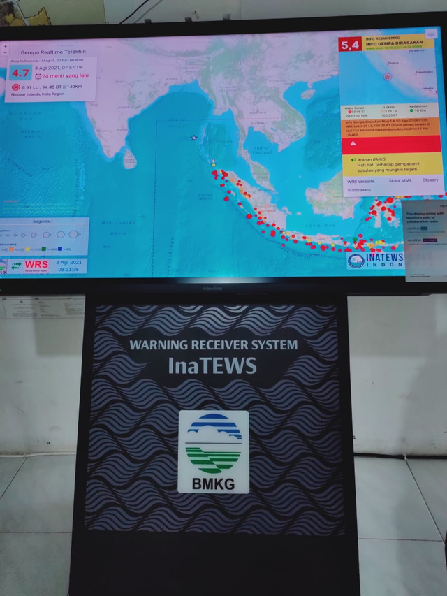 Deteksi Gempa dan Tsunami Lebih Dini, Banda Aceh Aktifkan Perangkat WRS (92458)