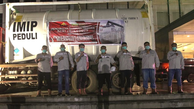 Hari Ini, 40 Ton Oksigen Medis Bantuan IMIP Tiba di Palu (3296)