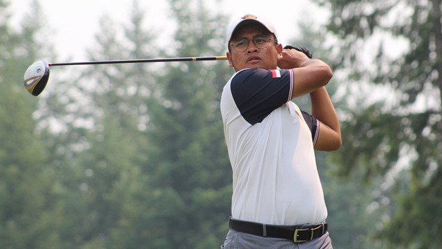 Pegolf Indonesia, Alfred Raja di ajang Golf Pacific Northwets Men's Amateur di AS Foto: Twitter/@thePNGA