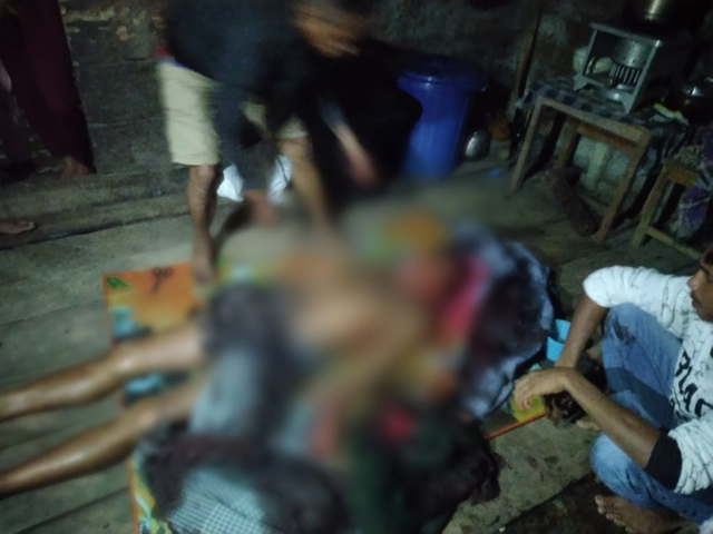 Korban meninggal dunia usai mengalami luka yang cukup serius karena dibacok rekan sendiri. Foto: Dok Kepolisian Polres Buton Utara.
