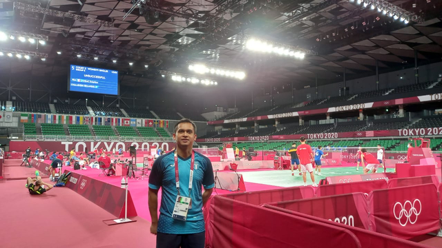 Muamar Qadafi, pelatih bulu tangkis Indonesia yang latih Kevin Cordon di Olimpiade. Foto: Dok Pribadi. Muamar Qadafi