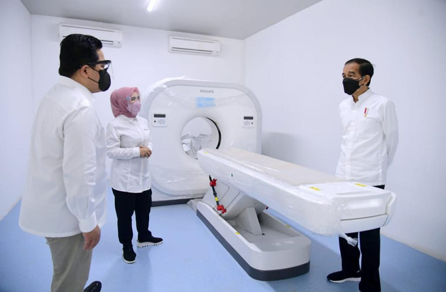 Presiden Joko Widodo Resmikan Rumah Sakit Modular Pertamina Tanjung Duren (6233)