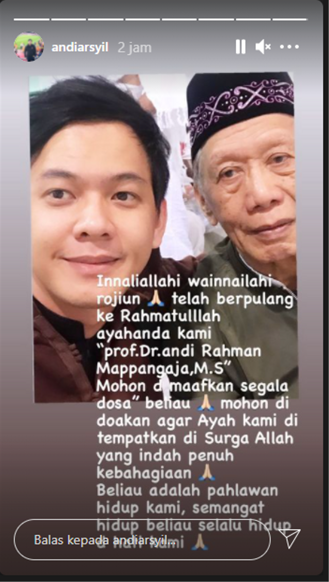 Ayah Andi Arsyil Meninggal Dunia Kumparan Com