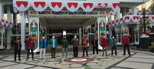 Foto Aliansi Badan Eksekutif Mahasiswa Se-Kalteng Bersama Wakil Gubernur dan Kepala Dinas Kesehatan