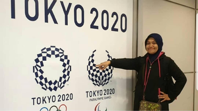 Qomarul Lailiah, salah satu wasit badminton di Olimpiade Tokyo 2020.