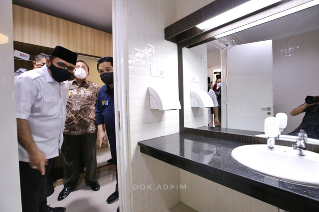 Menteri BUMN dan Menag RI Tinjau Kesiapan RS Darurat COVID-19 Provinsi Lampung (5)