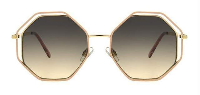 Ilustrasi Narrow Geometric Rose Gold Sunglasses. (Dok. Oprah Daily)