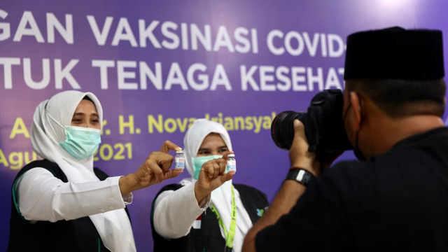 Aceh Mulai Gunakan Moderna sebagai Dosis Ke-3 untuk Nakes, Target Tuntas Sepekan (44740)