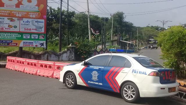 Diberlakukan PPKM Level 4, Ini Lokasi Penyekatan di Lampung Selatan (2)