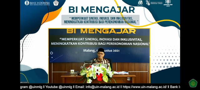 Kepala Perwakilan BI Malang, Azka Subhan Aminurridho. Foto: tangkapan layar