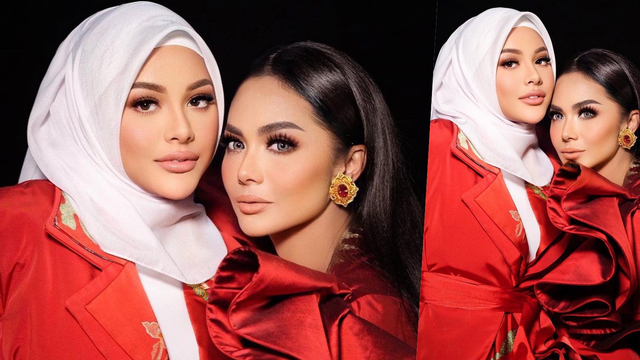 Potret Kompak Aurel Hermansyah dan Krisdayanti, Bertema Merah Putih. Foto: Instagram/@aurelie.hermansyah