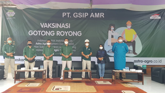 Vaksinasi Gotong Royong PT Gunung Sejahtera Ibu Pertiwi. 