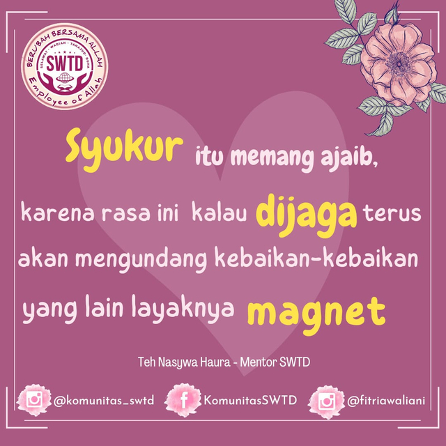 quotes karya tim SWTD. (sumber: Dokumentasi SWTD)