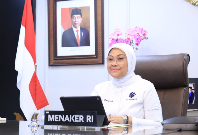 Menaker Indonesia Ida Fauziyah Foto: Kemnaker RI