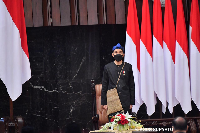 Jokowi saat Pidato Kenegaraan.  Foto: Dok. Agus Suparto