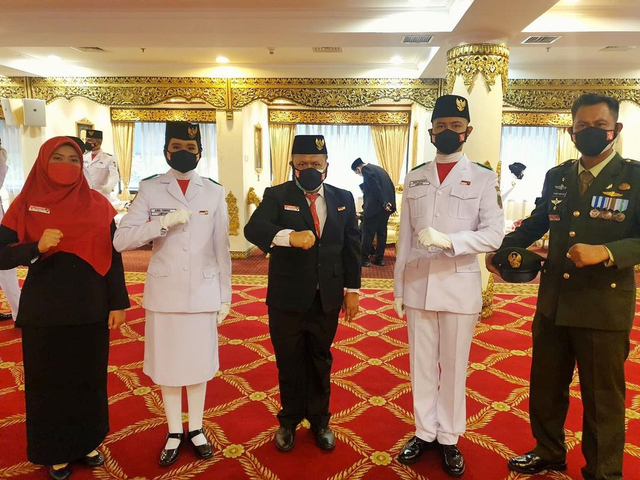 Putra Putri Terbaik Lampung Jadi Paskibra HUT Ke76 RI di Putra Putri Terbaik Lampung Jadi Paskibra HUT Ke76 RI di