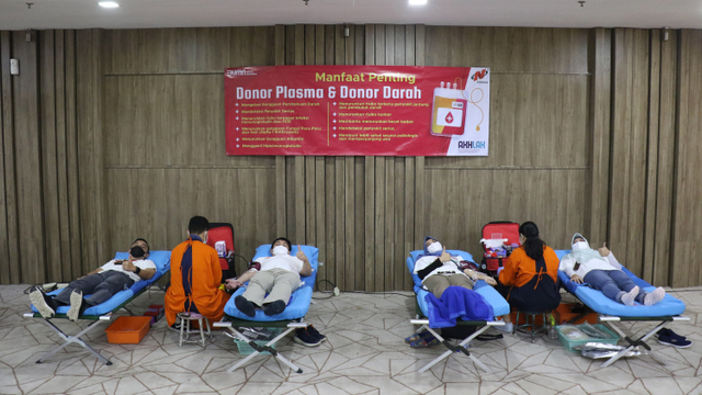 Nindya Karya gelar donor plasma dan donor darah. Foto: Nicha Muslimawati/kumparan