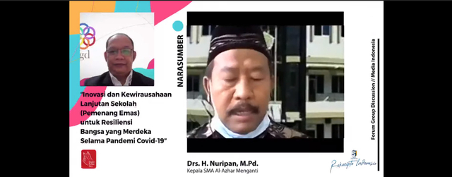 Drs. H.Nuripan, M.Pd (Kepala Sekolah SMA Al-Azhar Menganti Gresik (dok/rif)