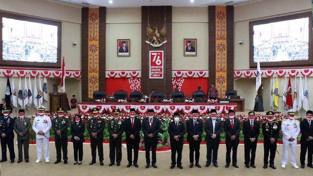 DPRD Sulawesi Utara menggelar rapat paripurna mendengarkan Pidato Kenegaraan Presiden Republik Indonesia Ir Joko Widodo 