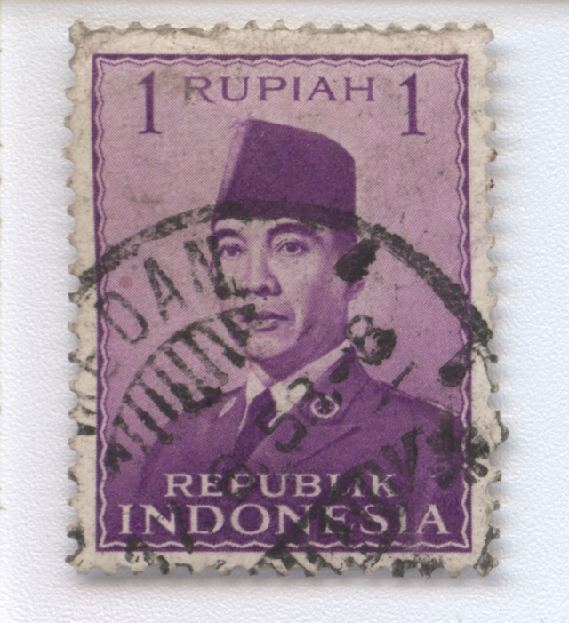 Ilustrasi gambar Sukarno di Materai foto: Tudou Mao dari www.freeimages.com