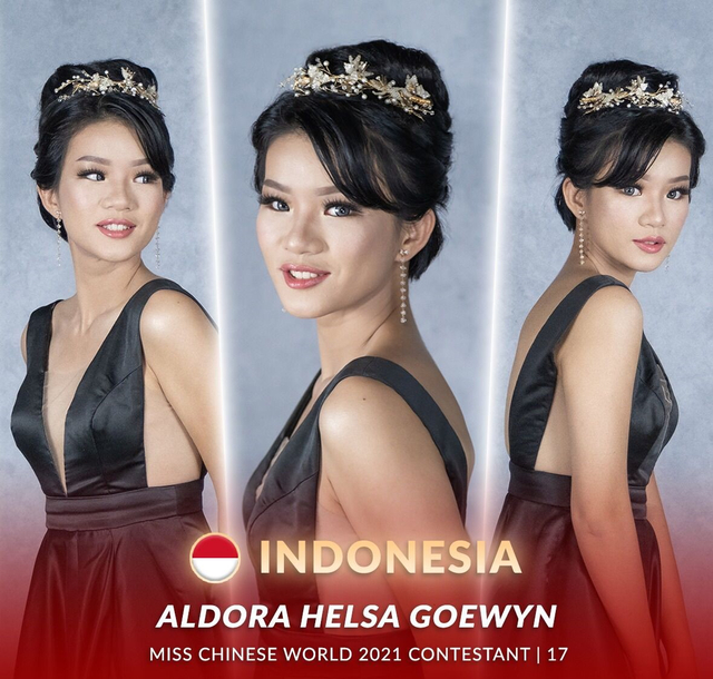 Aldora Helsa Goewyn, 2nd runner-up Miss Chinese World. Foto: Dok. Istimewa